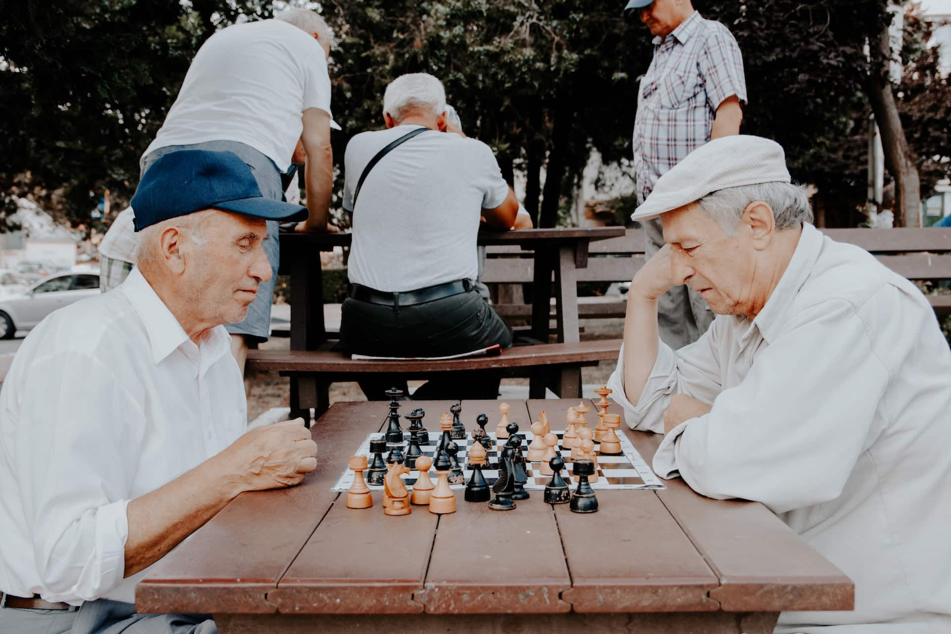 Jeux d'échec entre seniors